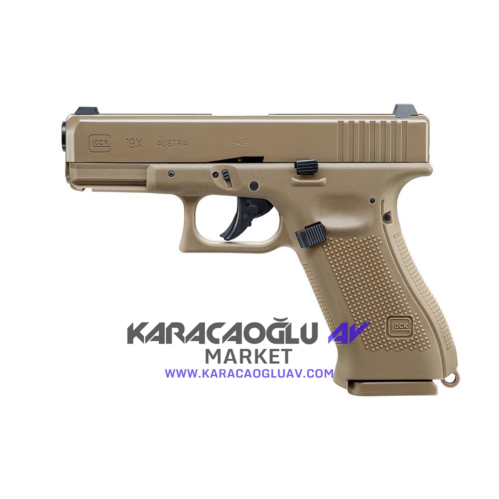 Glock 19X Desert Blowback 4.5 mm Havalı Tabanca