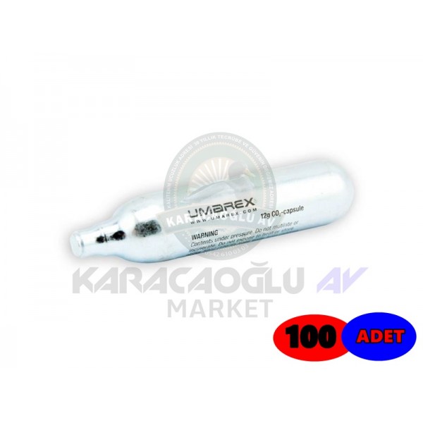 Umarex 12 Gram CO2 Havalı Silah Tüpü - 100 Adet