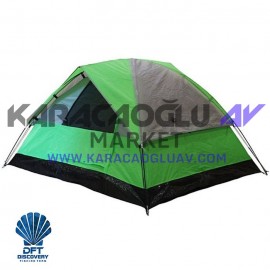DİSCOVERY 2 Kişilik Çift Kat Yeşil Çadır